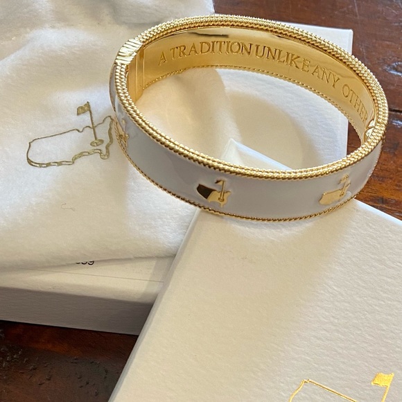 NEW Masters bangle bracelet, white and gold, Augusta National, Golf - Picture 5 of 5
